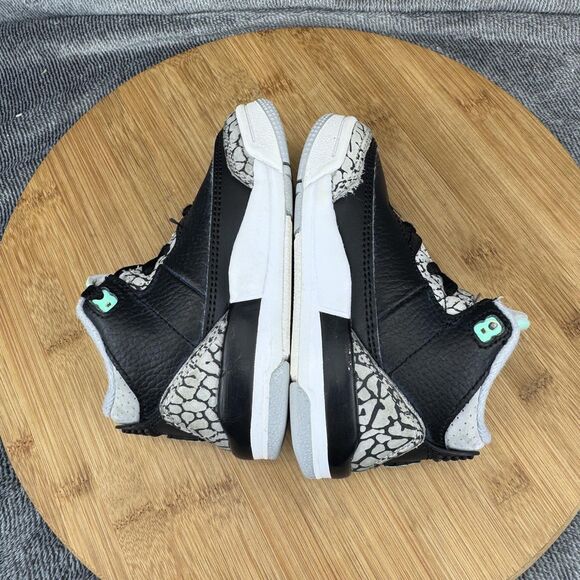 Nike Air Jordan 3 Retro Shoes Toddler Size 7C Mint Foam Elephant DM0968-031 - Picture 6 of 8
